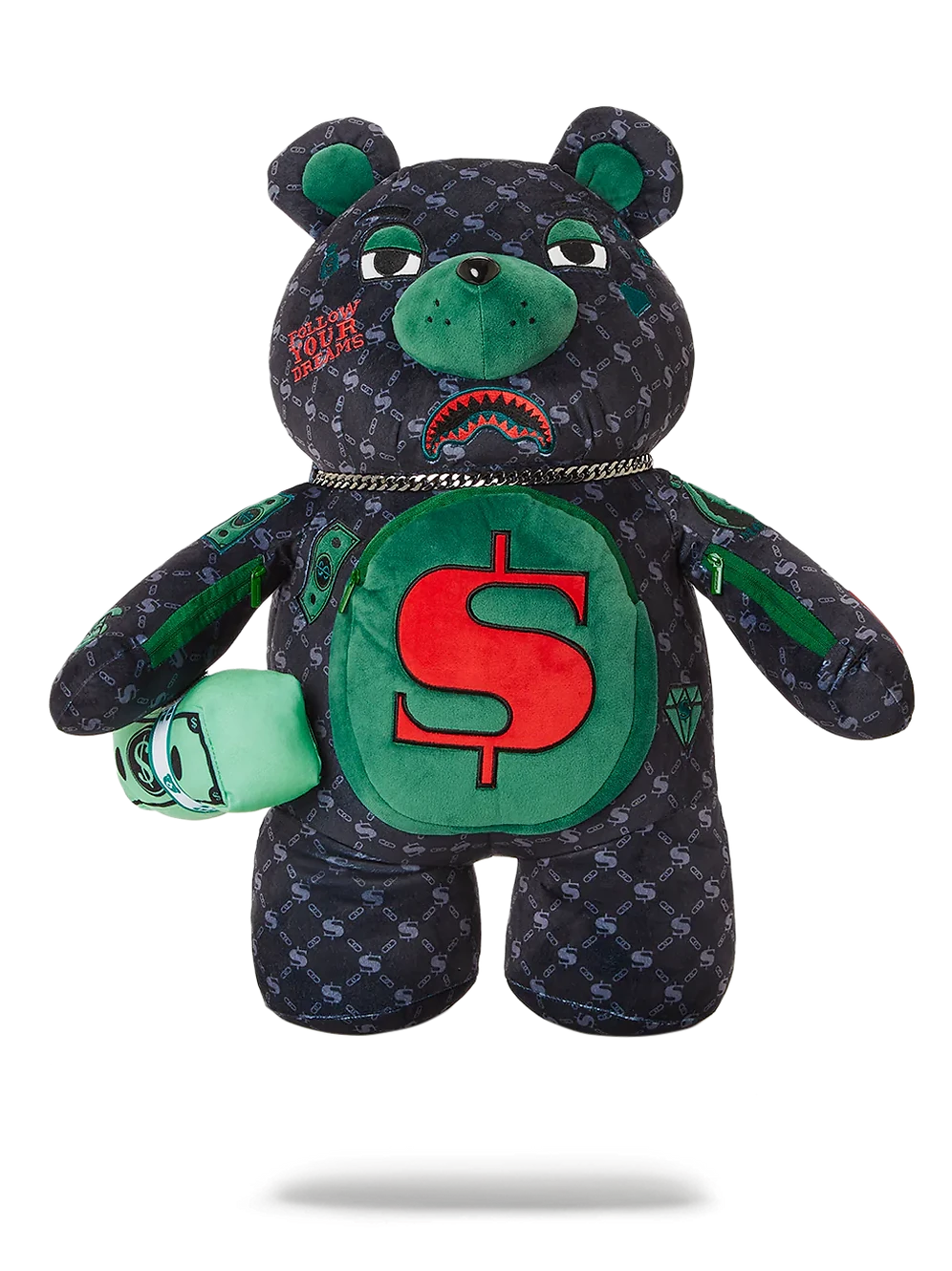 Sprayground Dinero MoneyBear TeddyBear Backpack 3 Sprayground Dinero MoneyBear TeddyBear Backpack