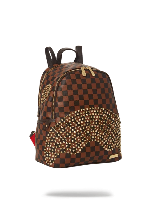 Sprayground Sharks In Paris Gold Rivet Polaris Savage Backpack 4 Sprayground Sharks In Paris Gold Rivet Polaris Savage Backpack - Image 2