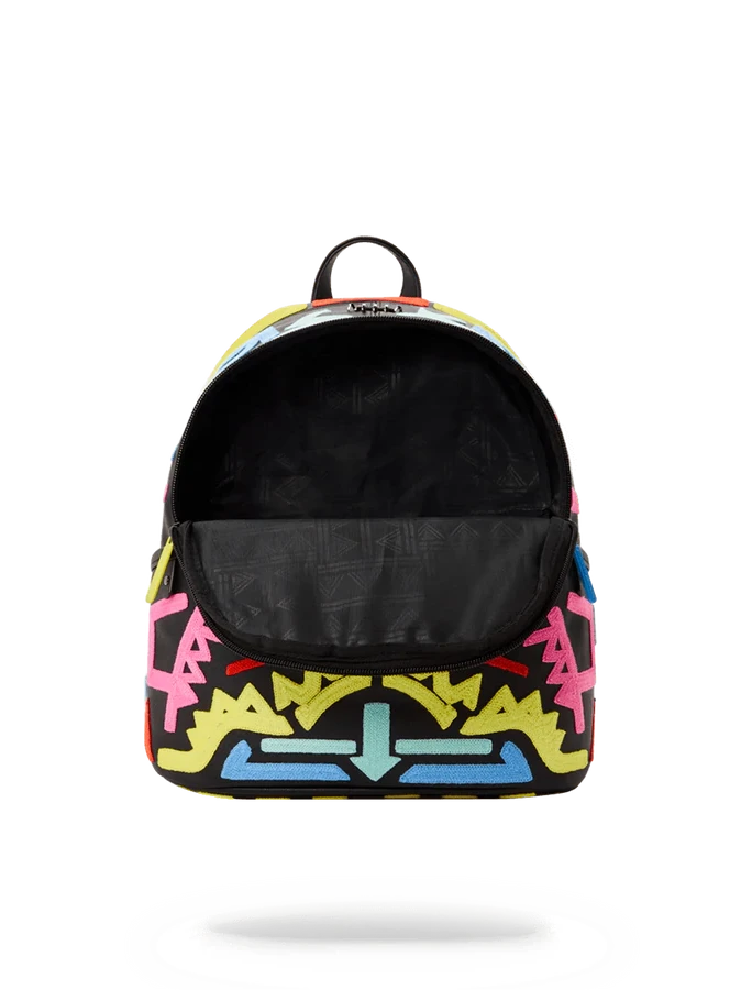 Sprayground AI3 Path To The Future Tribal Neon Savage Backpack 4 Sprayground AI3 Path To The Future Tribal Neon Savage Backpack - Image 2