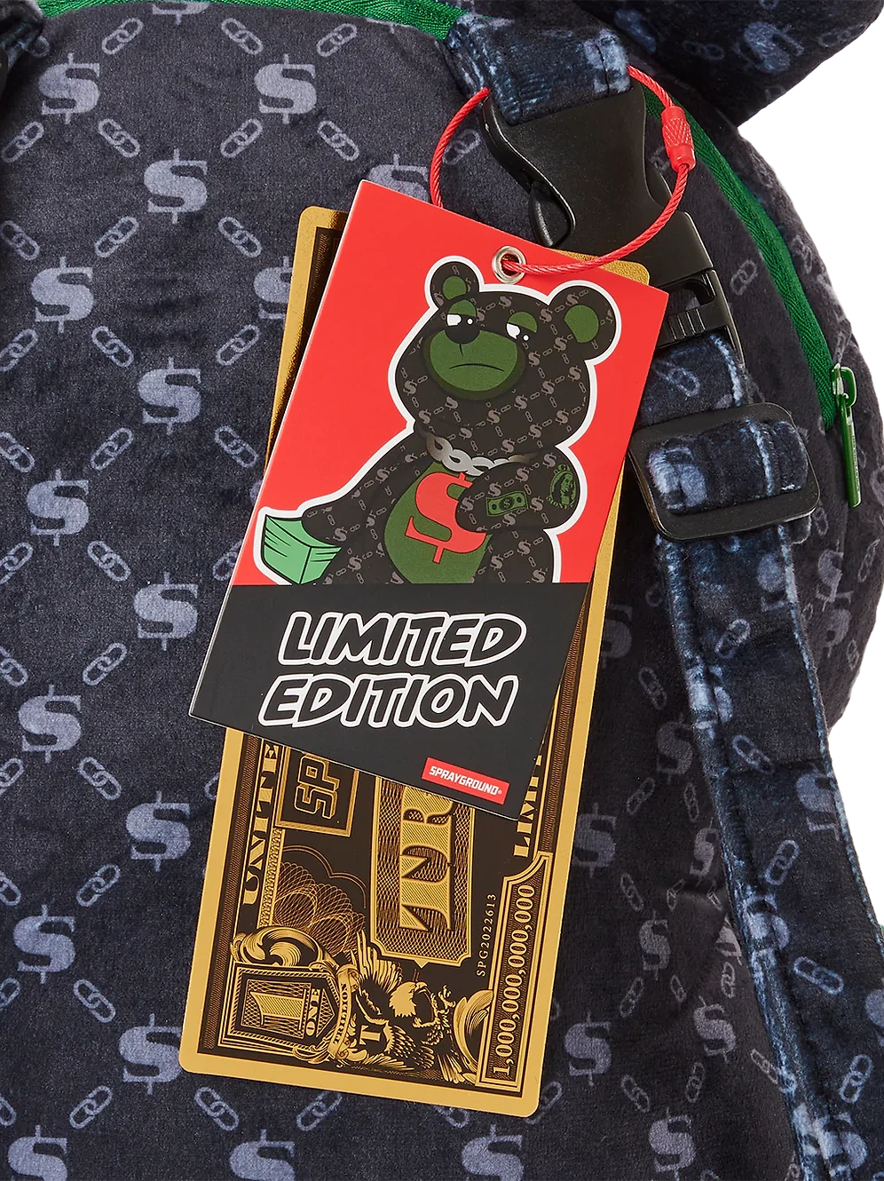 Sprayground Dinero MoneyBear TeddyBear Backpack 9 Sprayground Dinero MoneyBear TeddyBear Backpack - Image 7